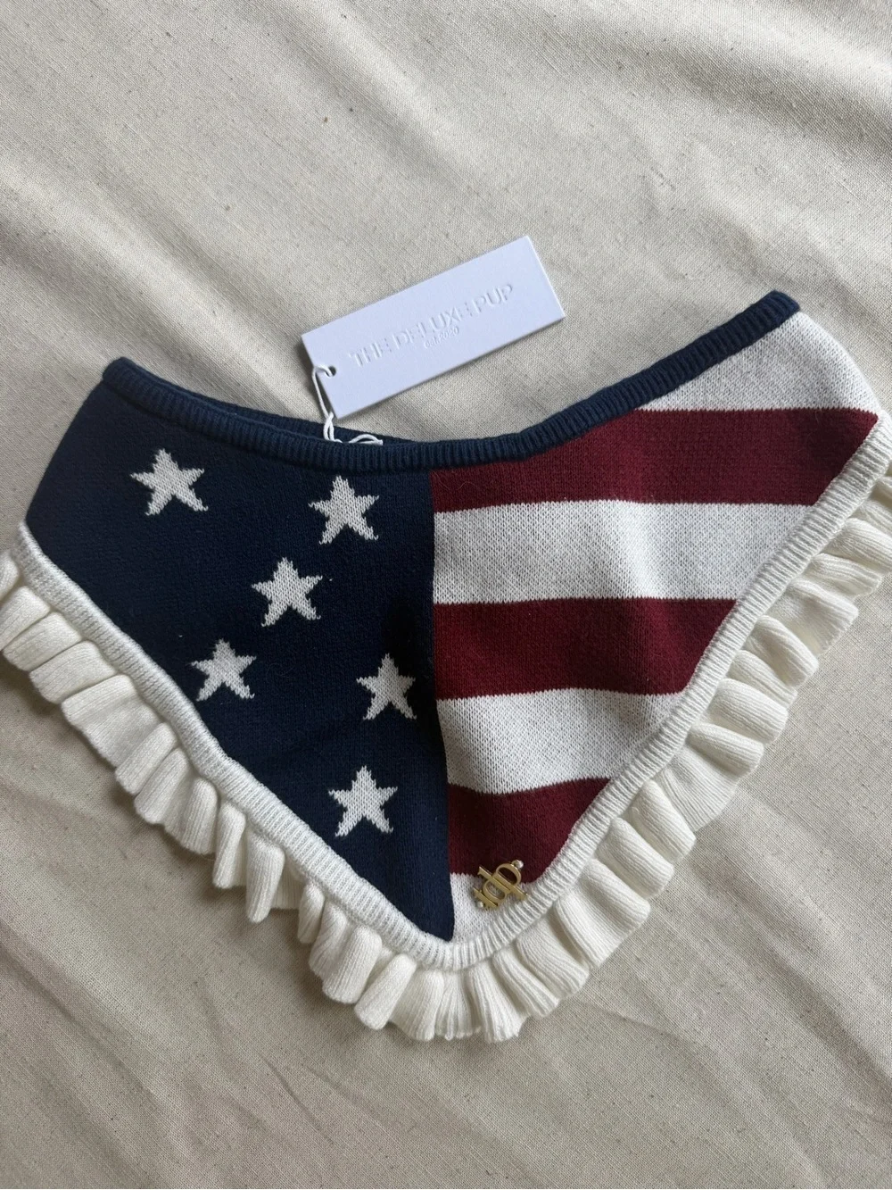 The Deluxe Pup American Flag Bandana